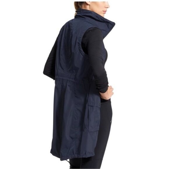 ATHLETA Navy Blue City Slicker Vest Jacket sz XXS - Picture 12 of 13